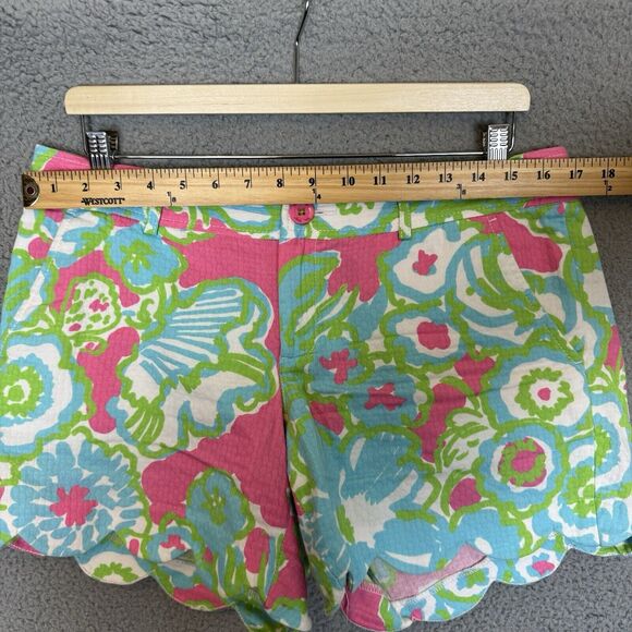 S Lilly Pulitzer Short Womens 8 The Buttercup Multicolor‎ Floral Print Beachy - Picture 3 of 7